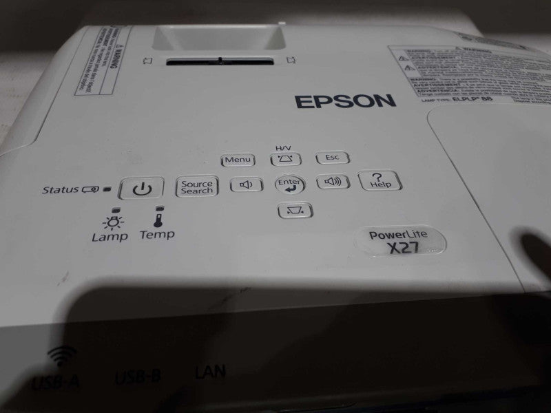 Epson PowerLite X27 LCD Projector H692A &