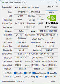 EVGA NVIDIA GTX 460 1GB