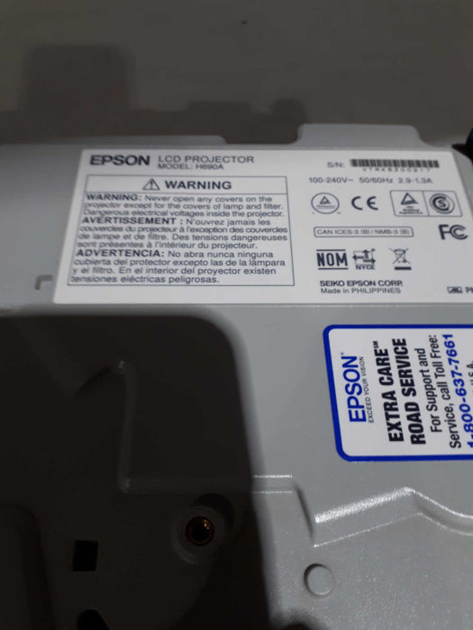 Epson PowerLite W29 WXGA 3LCD 3000 Lumens Projector H690A &