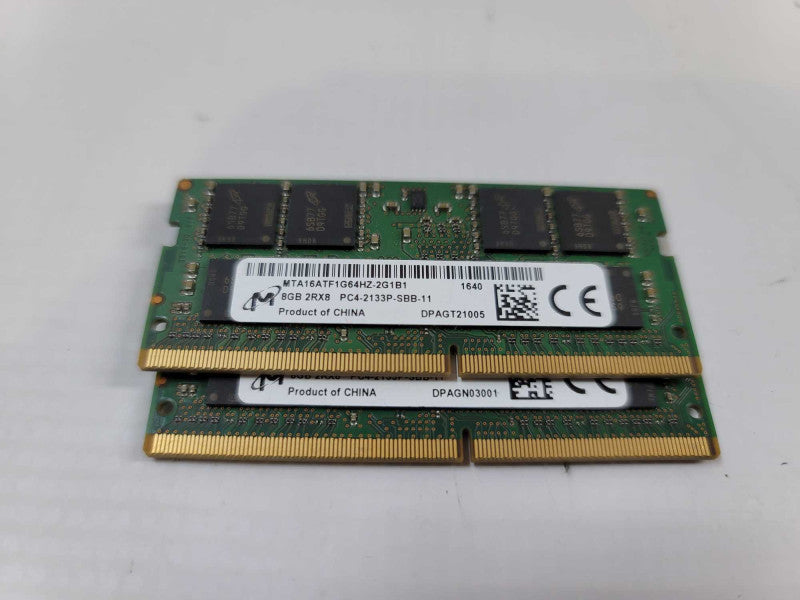 16GB (2x 8GB) 2Rx8 PC4 Micron 2133P-SBB-11 QÎ²