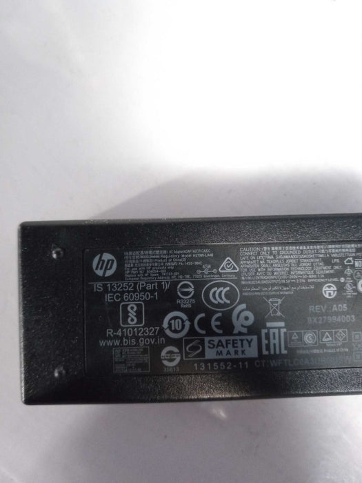 HP AC Power Adapter Cable 854054-001 45W Right angle round blue Q