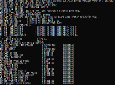 Cisco ASA5510-SEC-BUN-K9 Security Plus Unlimited Hosts 1GB /256F ASA5510
