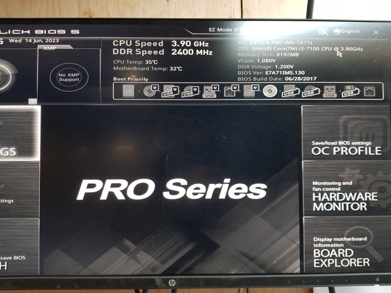 Custom PC - Intel i3-7100 @ 3.90 GHZ 8GB DDR4, 550W PSU