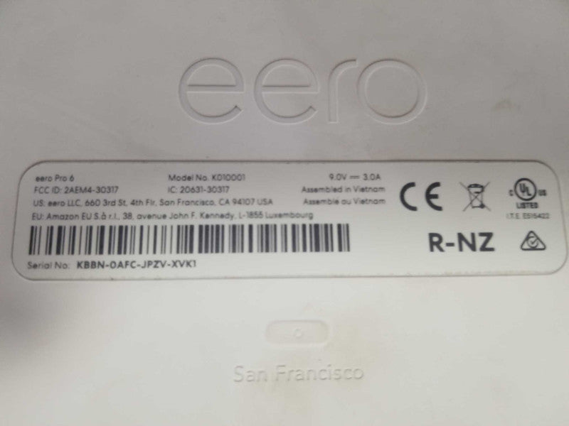 Eero K010001 1Gbps Tri-Band Router, Read _