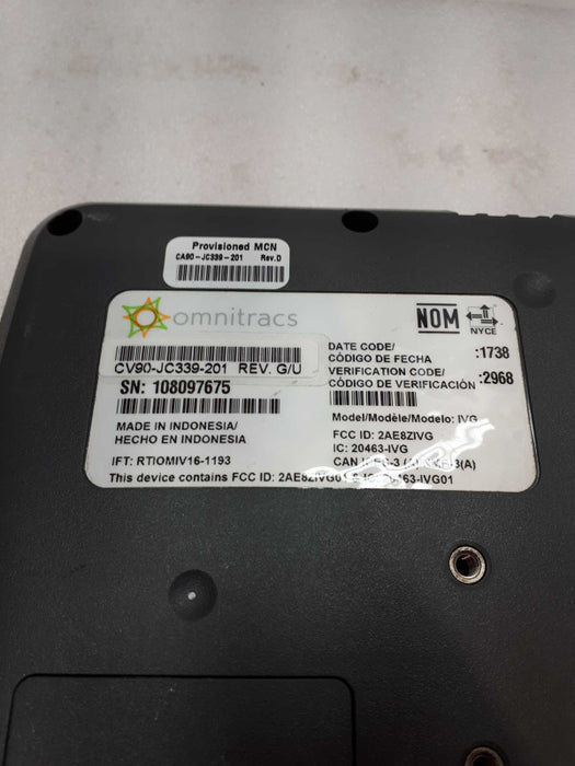 Omnitracs IVG Electronic Logging Device CV90-JC339-201 Q&