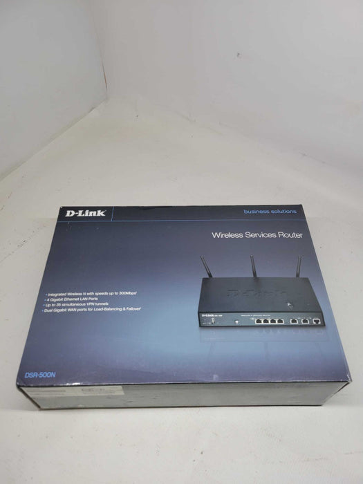 D-Link DSR-500N 4-Port Gigabit VPN Services Router Firewall Wired