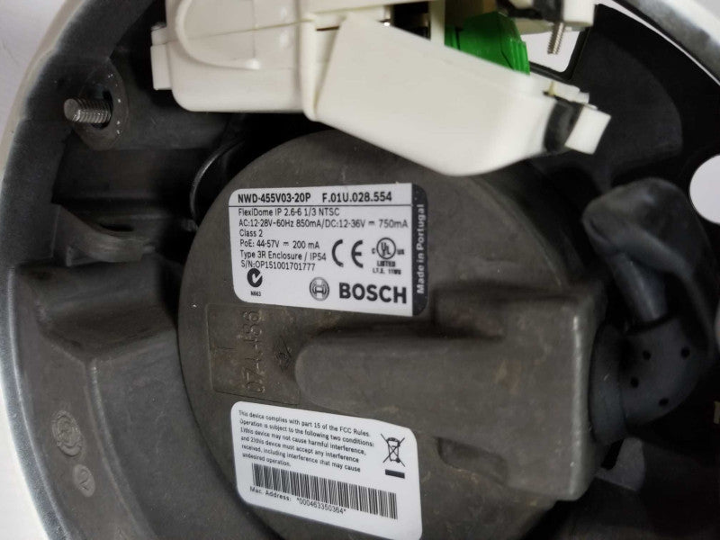 Bosch NWD-455V03-20P FlexiDome IP 2.6-6 1/3 NTSC Security camera. Read _
