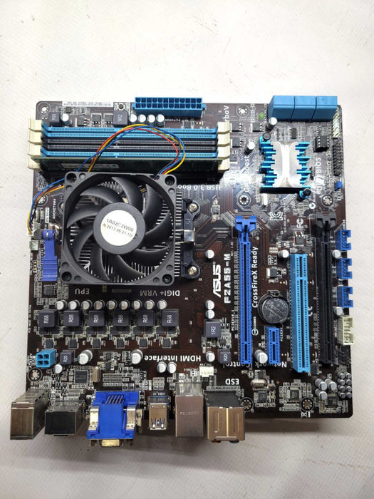 CPU - MOTHERBOARD - RAM (COMBO)  AMD A10 5000K - ASUS F2A55-M - 8GB DDR3