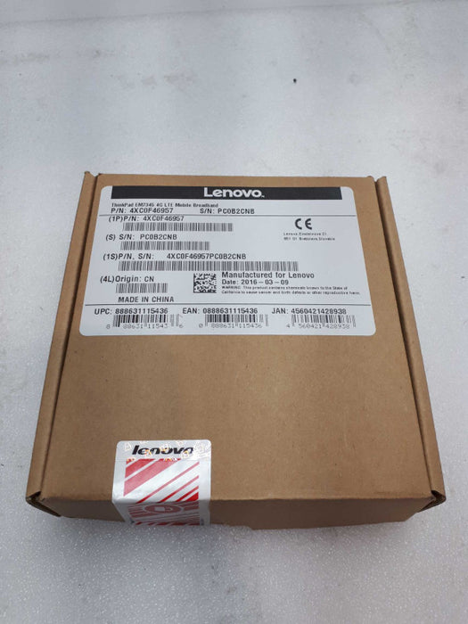 Mobile Broadband Module 4G LTE for ThinkPad 4XC0F46957 &