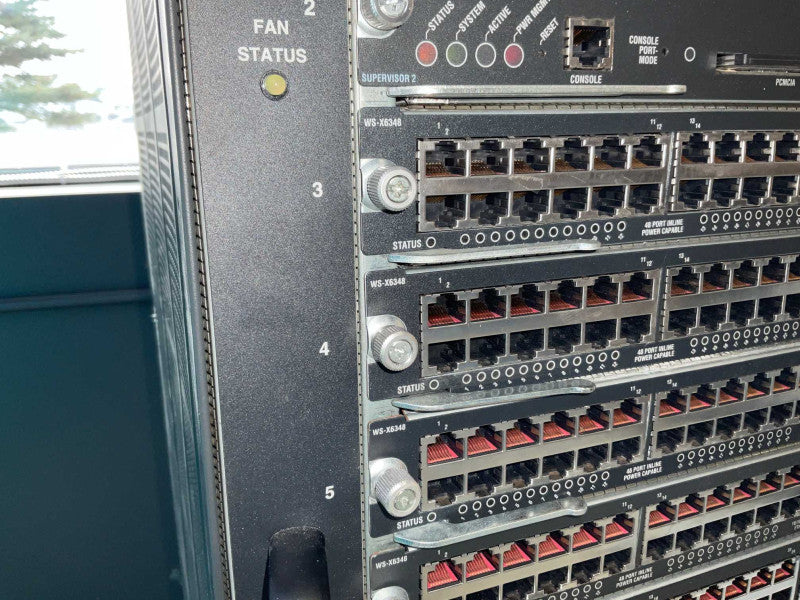 Cisco Catalyst-6513 9x WS-X6348 & 2x WS-X6K-SUP2-2GE -