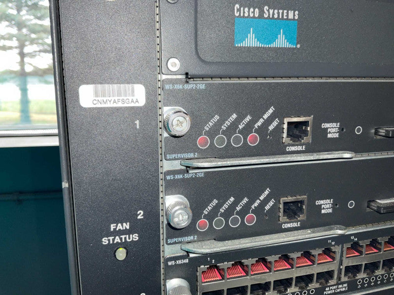 Cisco Catalyst-6513 9x WS-X6348 & 2x WS-X6K-SUP2-2GE -