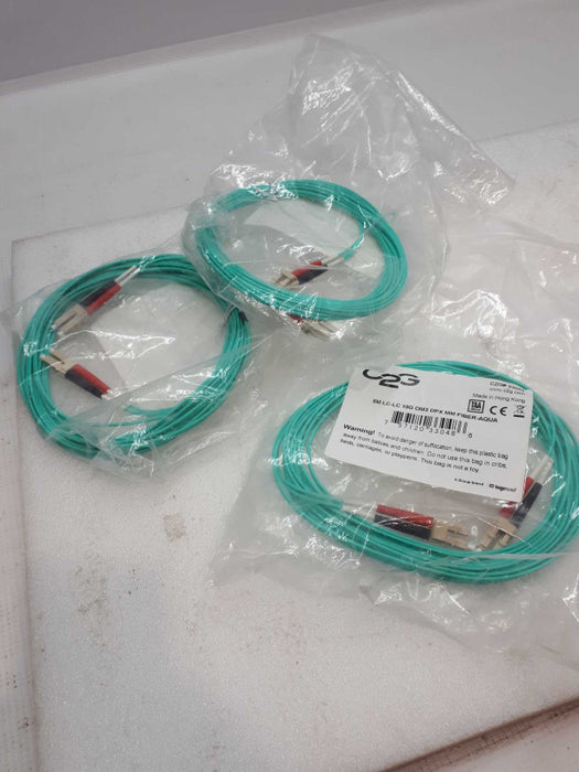 3-Pack 5 Meter Slim 10G OM3  LC-LC Fiber Optic Patch 5mlc-lc10g om3 dpx mm &