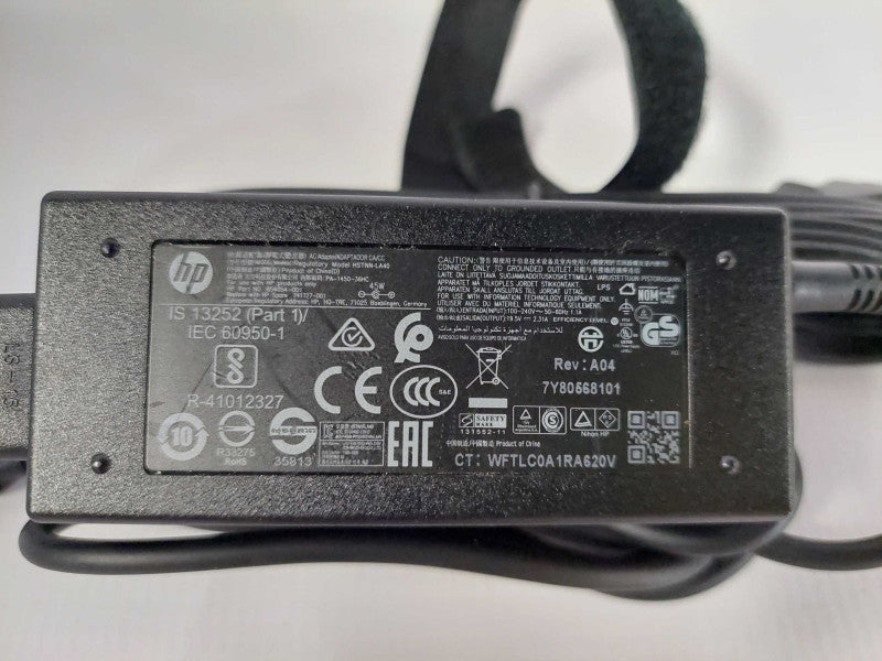 Genuine HP 45W Blue Tip Laptop AC Adapter 19.5V 2.31A 45W Q)