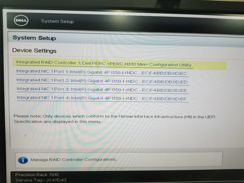 Dell Precision Rack 7910 Xeon E5-2620 V3 @ 2.40ghz / 16gb ram / H330 Mini  #