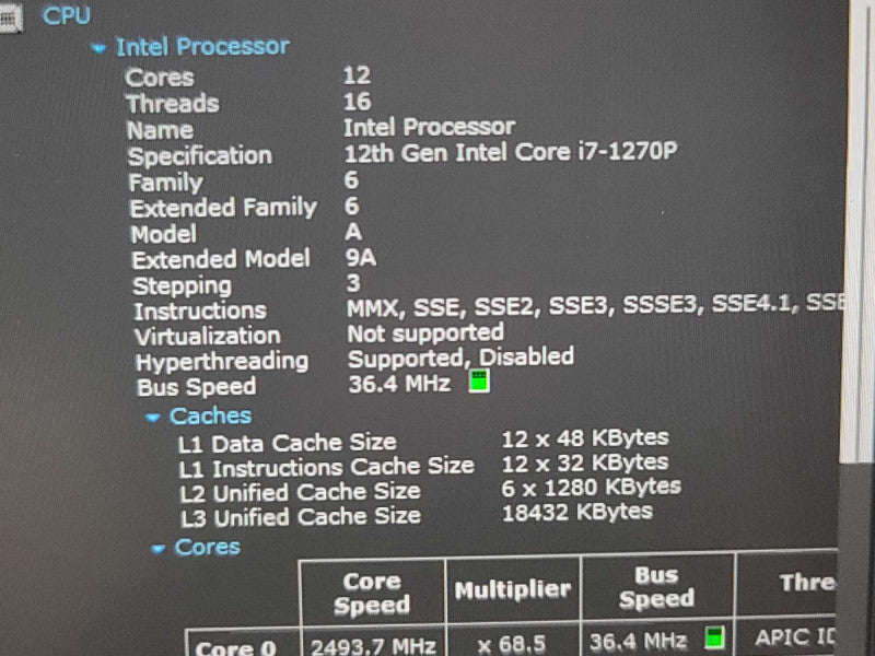 Lenovo T14 Gen 3 i7-1270P, 16GB DDR4, 512GB SSD Î²