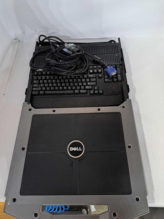 Dell 17FP 17\\" 1U Rackmount KMM Console C4P5V, FY452, RU943, PDJCN )