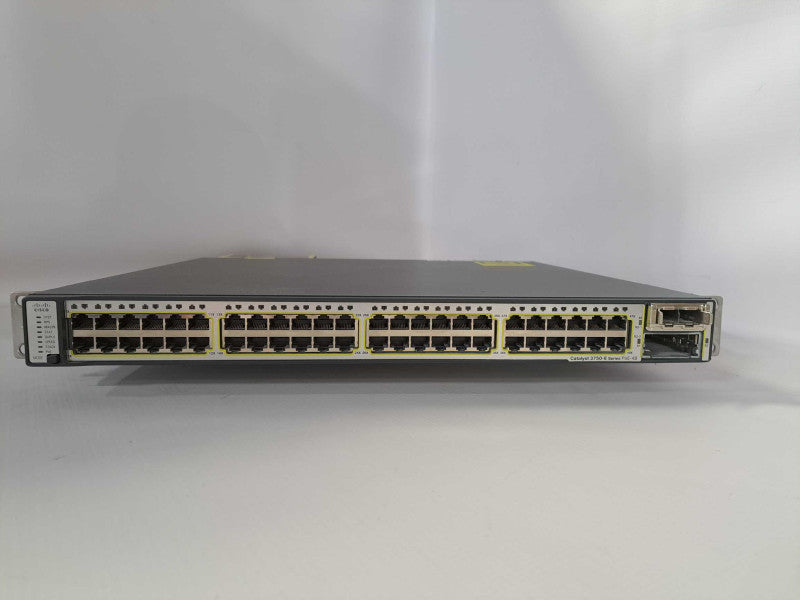 Cisco WS-C3750E-48PD-SF 48 Port PoE 3750E Gigabit Switch )
