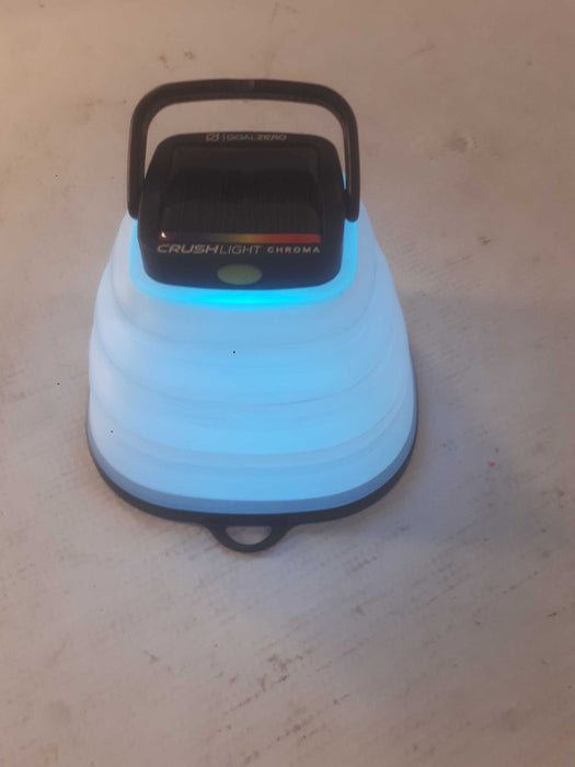 GoalZero CrushLight Chroma Collapsible Solar Lantern #32013 with 6 Color Mode