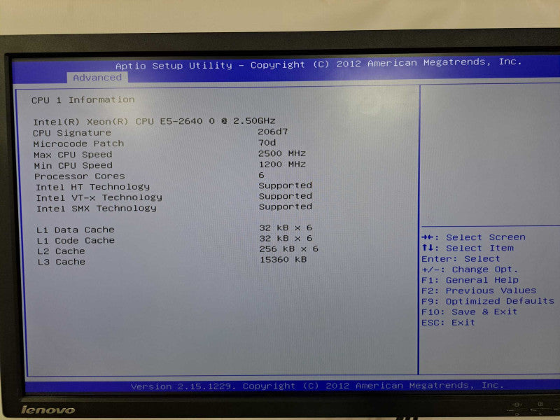 Lenovo ThinkServer 1x Xeon E5-2640 0 @ 2.50GHz 32GB Ram 2x PSU *READ* )