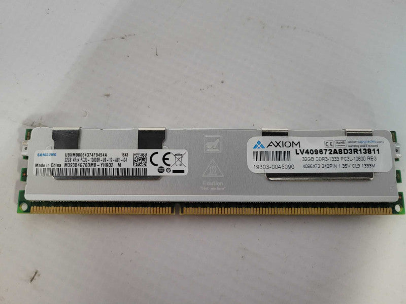 AXIOM Samsung 32GB 4Rx4 PC3L-10600R-D9-12-AB1-D4