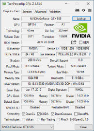 NVIDIA GTX555 1GB