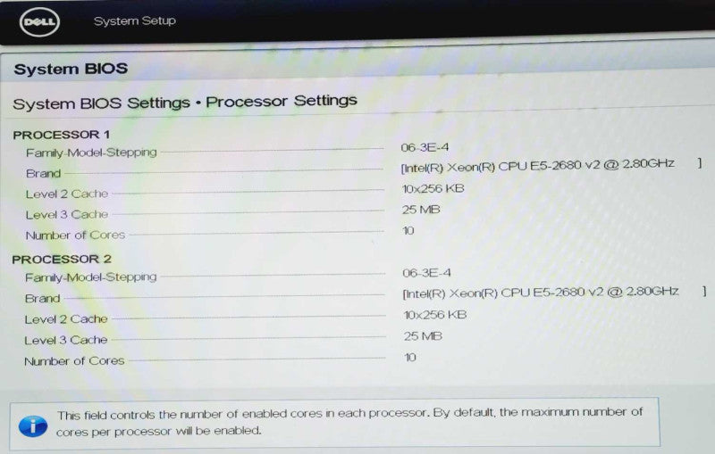 Dell PowerEdge R720 Server 2x E5-2680 v2 @ 2.80Ghz 128GB DDR3 H710P Mini =