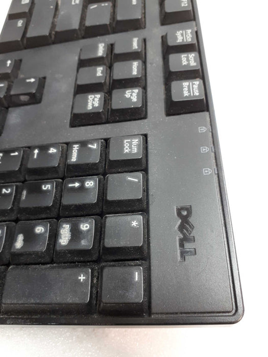 Genuine Original Black Dell KB1421 Standard UK QWERTY Wired USB Keyboard 0M37 &