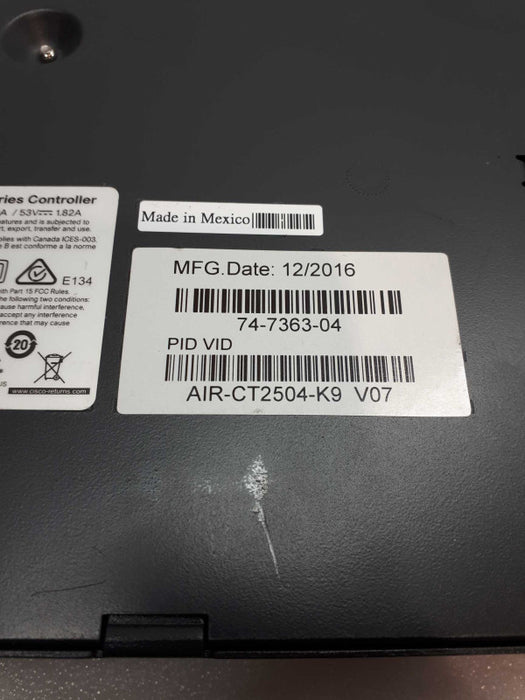 CISCO 2500 SERIES WIRELESS CONTROLLER MODEL 2504 AIR-CT2504-K9  Q&