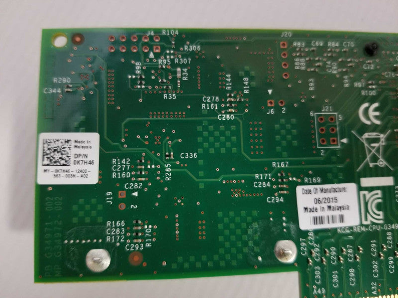 INTEL DELL X540-T2 CONVERGED Dual Port 10Gb Ethernet Network ADAPTER K7H46 Q_