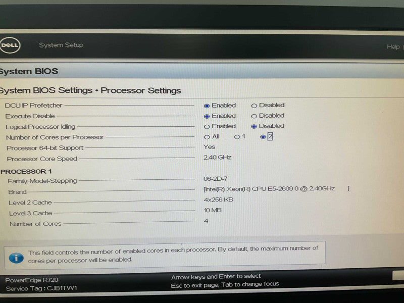Dell PowerEdge R720 Intel Xeon E5-2609 @2.40Ghz 32GB RAM  -