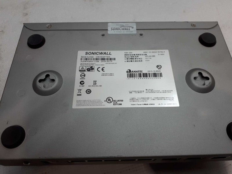 SonicWall NSA 220 APL24-08E 7 Ports 1 CF Network Security Firewall Appliance &