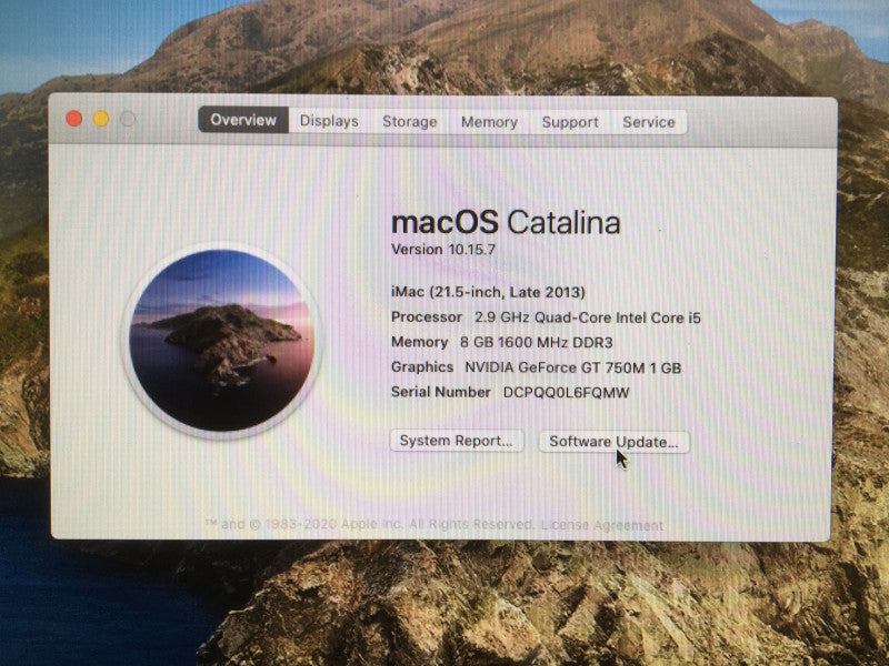 Apple iMac 21.5\\" Late 2013 Quad-Core i5-4570S GeForce GT750M 1GB 16GB RAM 1TB