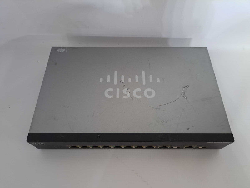 Cisco SG300-10MP 10 Port Gigabit PoE Managed Ethernet Switch (8 Ports) No P/S )