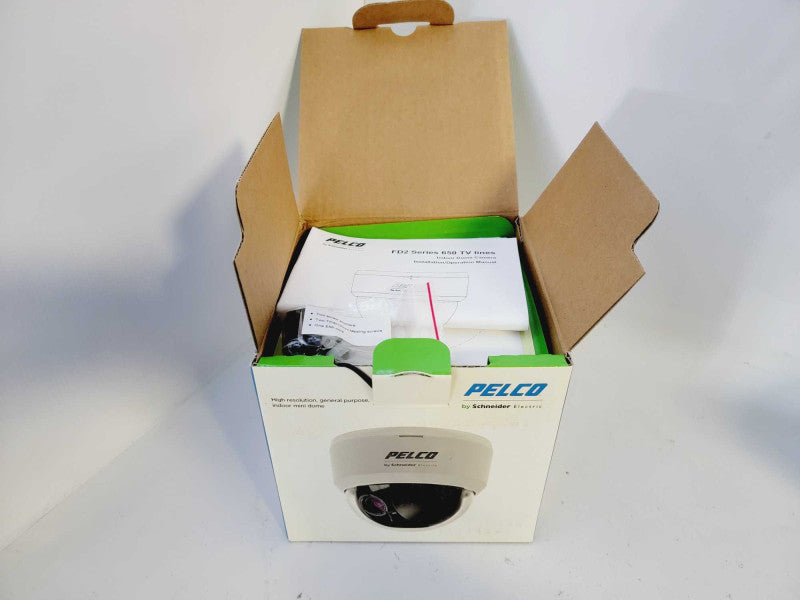 Pelco FD2-IRV10-6 650TVL IR Indoor Dome Camera, 2.8-10.5mm, NTSC Q(