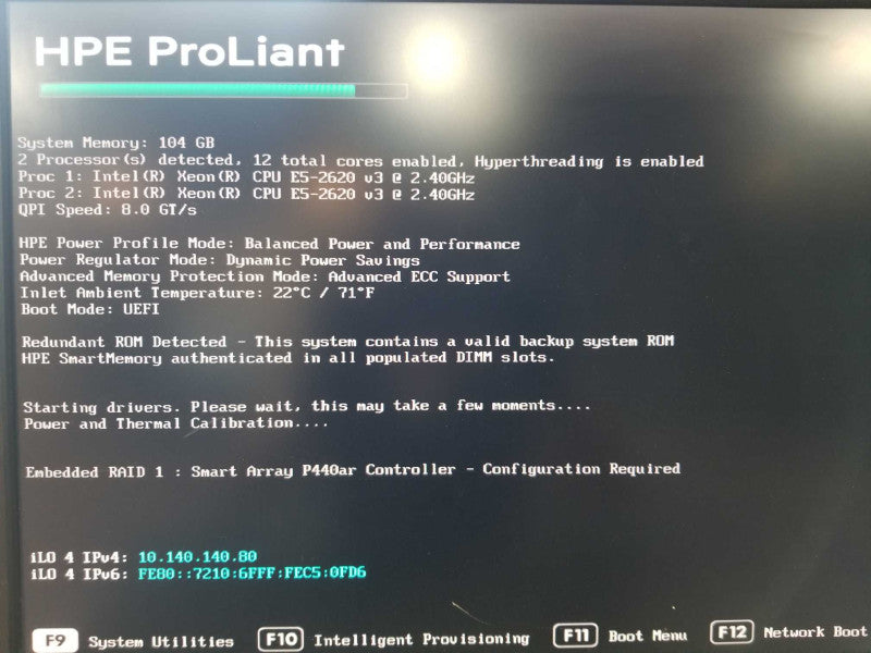 HP Proliant ML350 G9 2x Xeon E5-2620 V3 @ 2.40ghz / 104gb ram / P440ar raid #