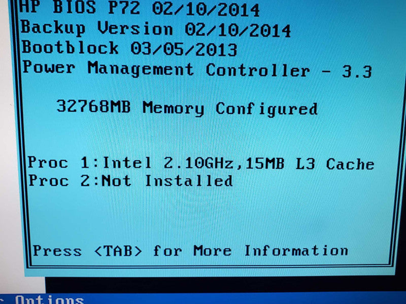 HP ML350p Gen8 Server, E5-2620 v2 2.1GHz 32GB DDR3 P420i RAID |