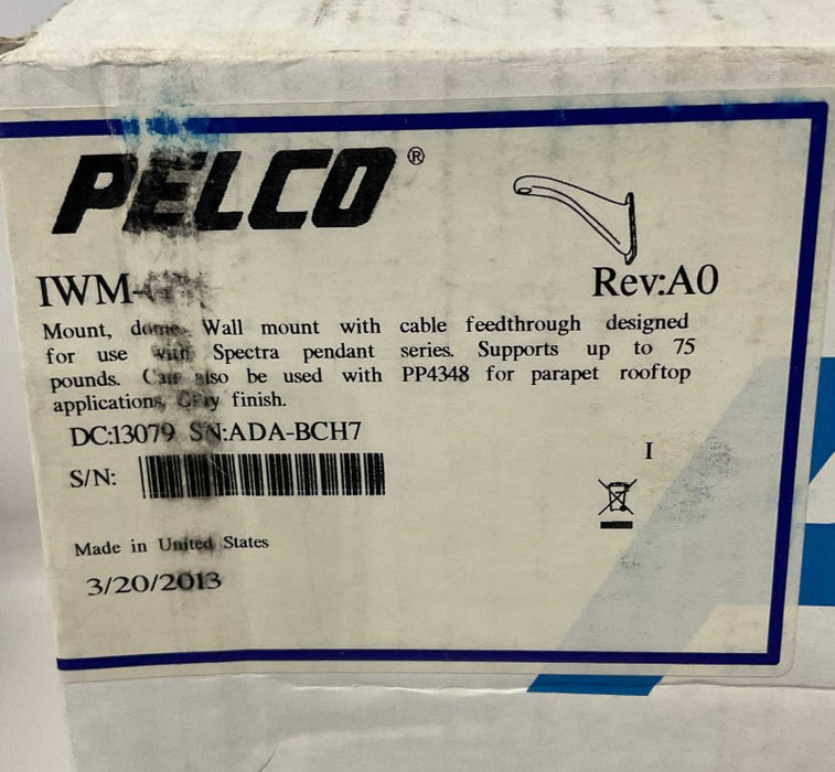 PELCO IWM-GY Security Camera Wall Mount  Q-