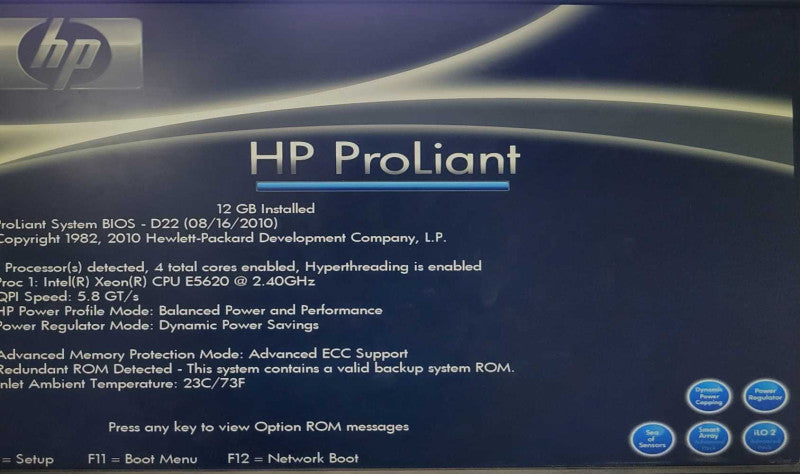 HP ProLiant ML350 G6 5U Tower Server - 1 x Intel Xeon E5620 2.40 - 12GB RAM