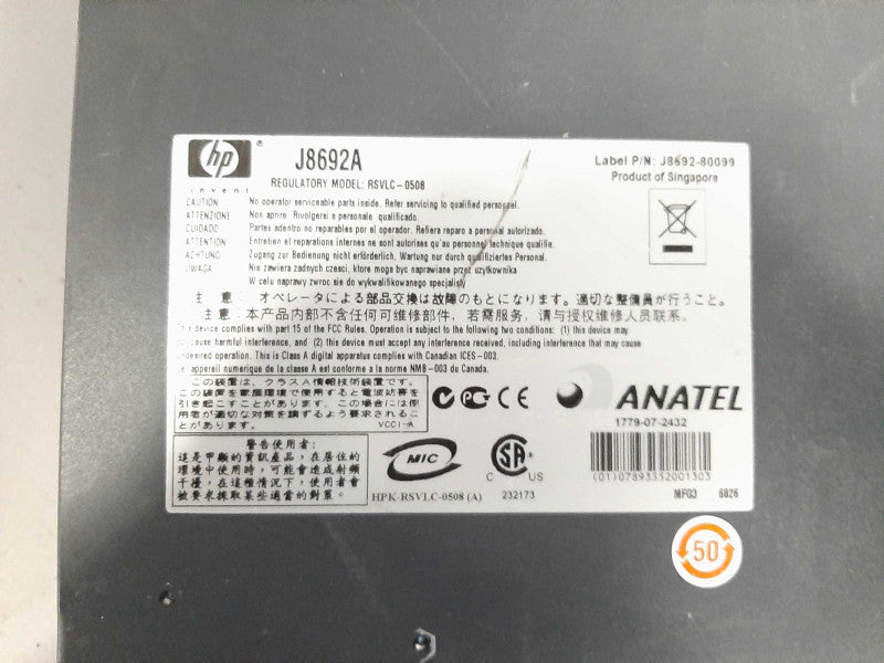 HP HPE ProCurve J8692A 3500yl-24G 24-Port Managed Gigabit PoE Network Switch READ $
