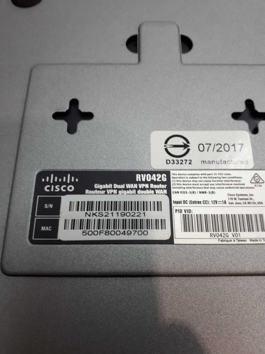 Cisco RV042G Small Business GIGABIT DUl WAN VPN Router &