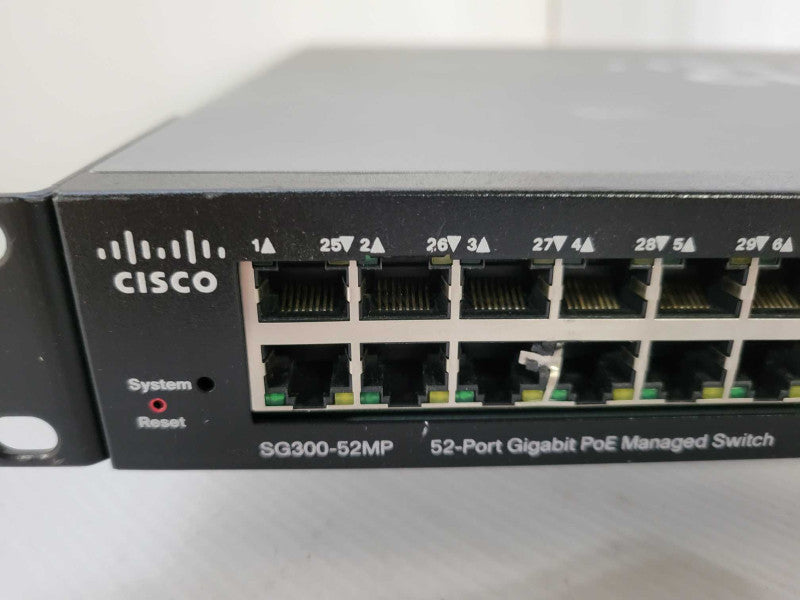 Cisco SG300-52MP-K9 1U 52 Port PoE Gigabit Network Managed Switch W/ Ears