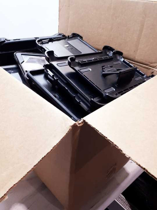 A box  of  assorted Otterbox EasyGrab Tablet Cases &