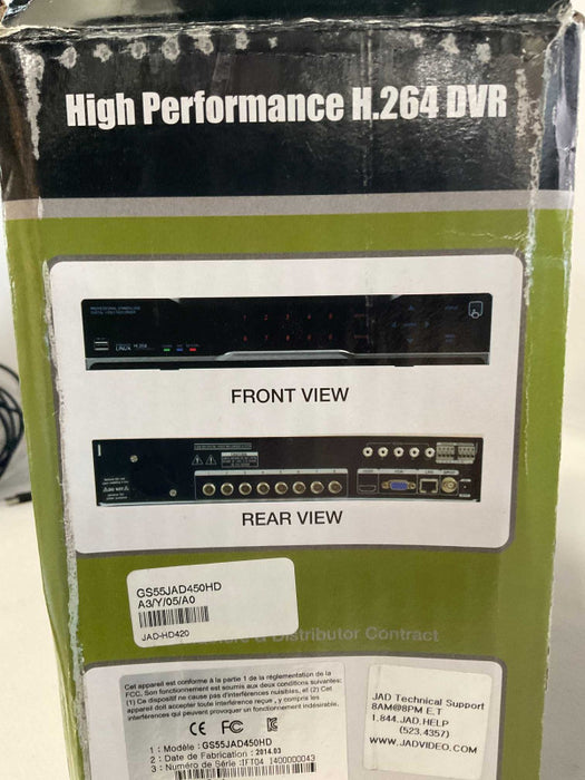 JAD-HD420 HD-SDI H.265 DVR -