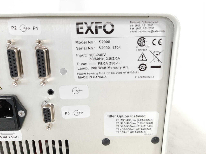 OmniCure 2000 Series UV Curing Station READ $