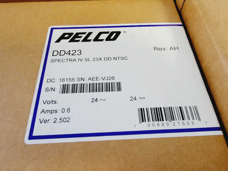 Pelco SD423-PG-E1-X 540 TVL Analog Clear In/Out Dome Camera (