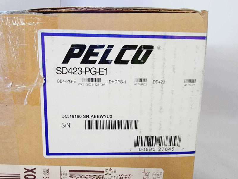 Pelco SD423-PG-E1-X 540 TVL Analog Clear In/Out Dome Camera (