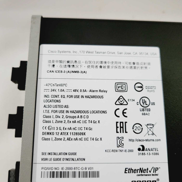 Cisco IE-2000-8TC-G-B Industrial Ethernet 2000 Series =