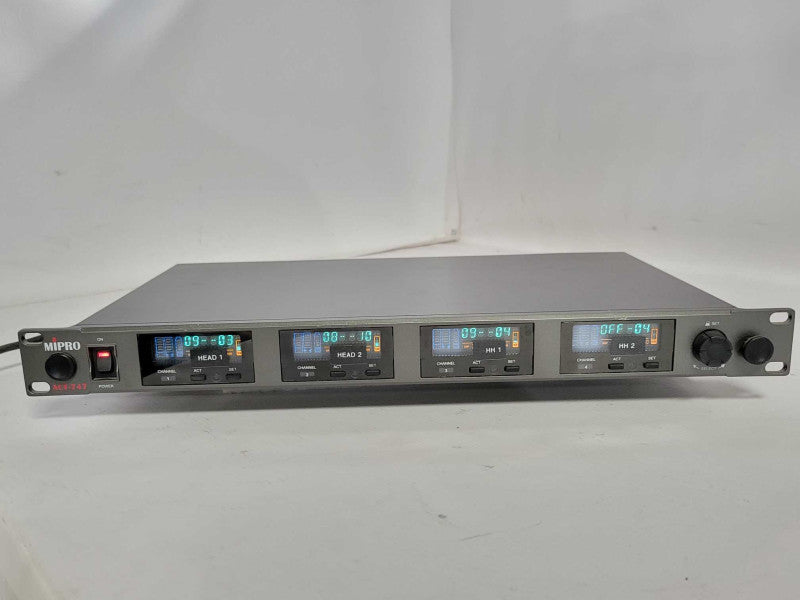 Mipro ACT-747 Quad-Channel True Diversity Receiver, Read _