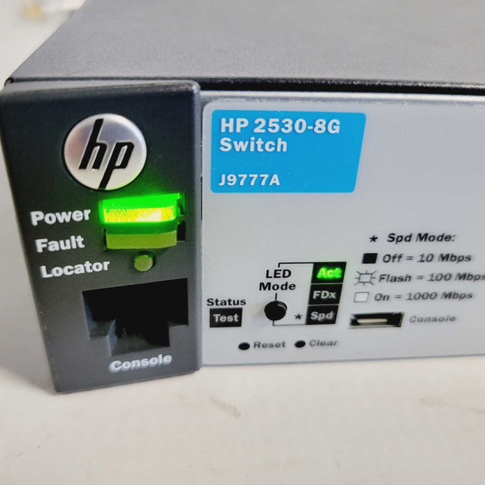 HP J9777A 2530-8G Switch Gigabit Ethernet HP Switch =