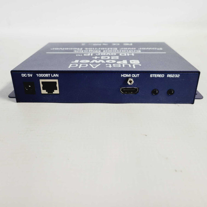 Just Add Power 2G+ HD over IP Power Over Ethernet Receiver Q=